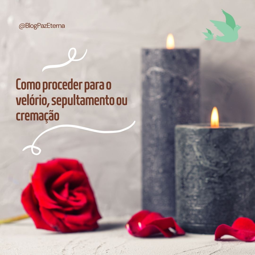 como proceder para o velório, sepultamento ou cremação